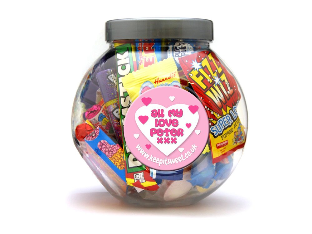 Personalised Love Sweet Jar | Personalised Sweet Jars | Keep It Sweet 