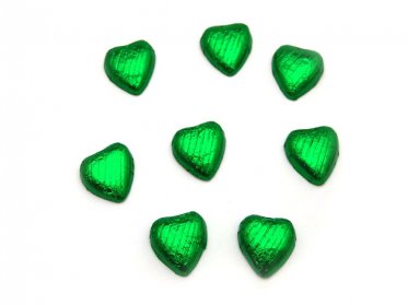 Chocolate Hearts Green