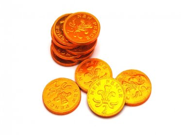 Chocolate Coins 2p Sterling
