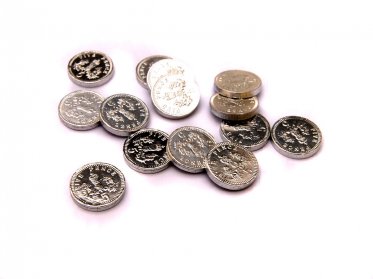 Chocolate Coins Silver 5p Sterling