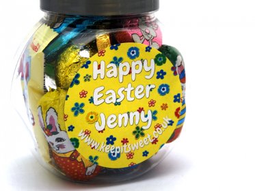 Easter Personalised Sweet Jar Small