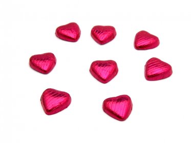 Chocolate Hearts Fuschia