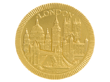 *London Coin Gold 80mm