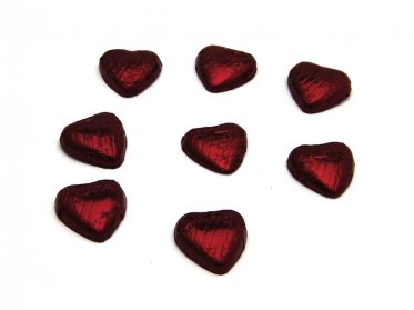 Chocolate Hearts Burgundy