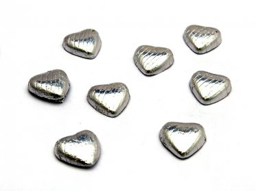 Silver Chocolate Hearts | Keep It Sweet