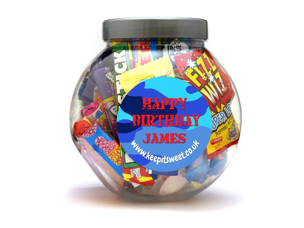 Boys Sweet Jar | Personalised Sweet Jars | Keep It Sweet